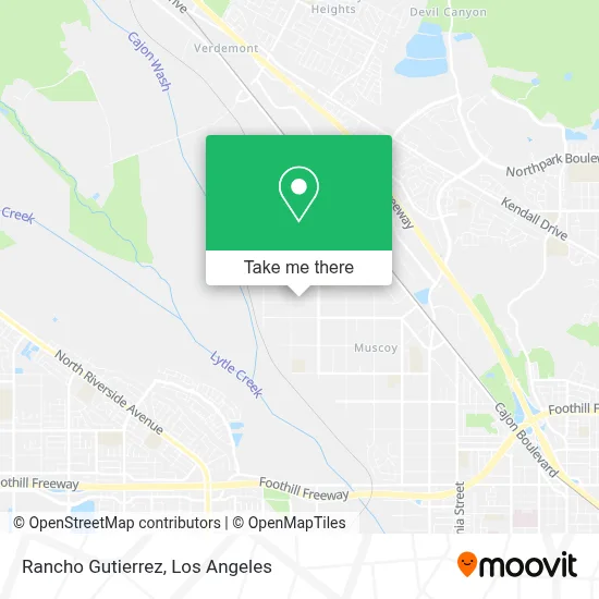 Rancho Gutierrez map
