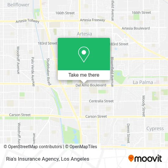 Ria's Insurance Agency map
