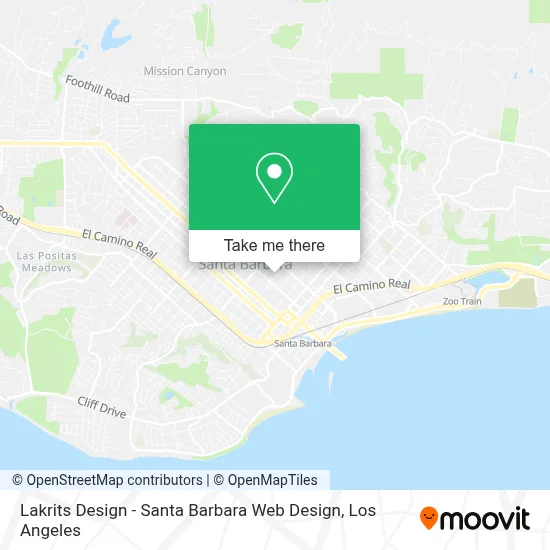 Lakrits Design - Santa Barbara Web Design map