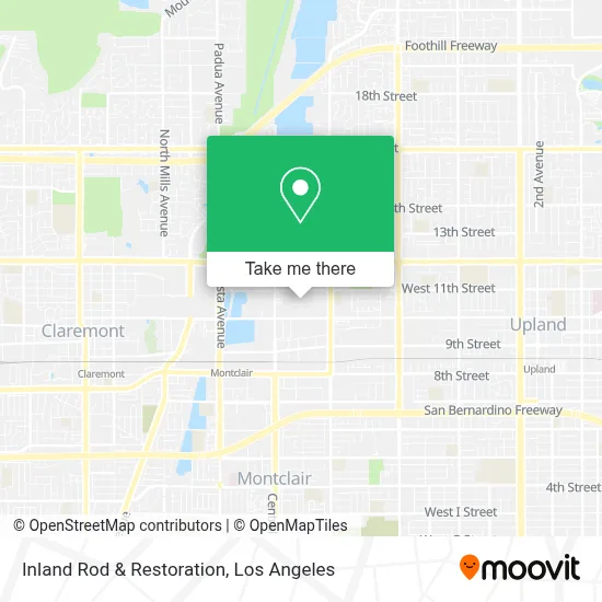 Inland Rod & Restoration map