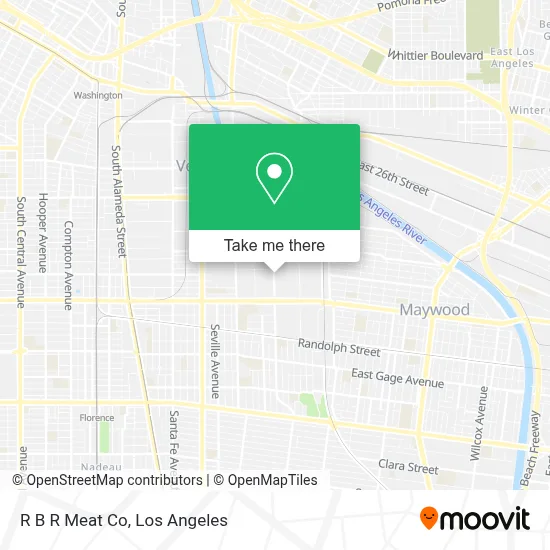 R B R Meat Co map