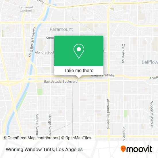 Winning Window Tints map