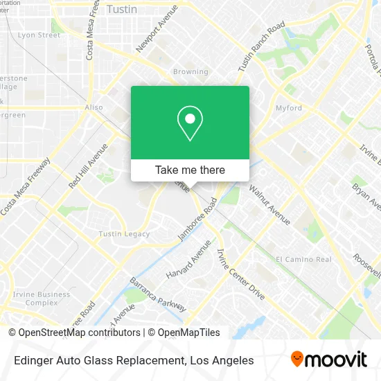 Edinger Auto Glass Replacement map