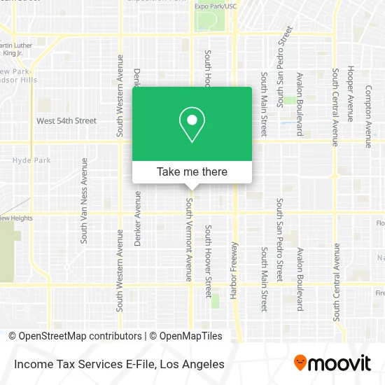 Income Tax Services E-File map