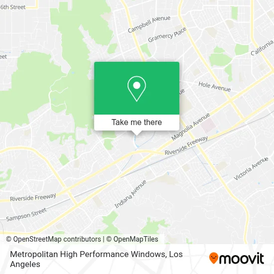 Metropolitan High Performance Windows map
