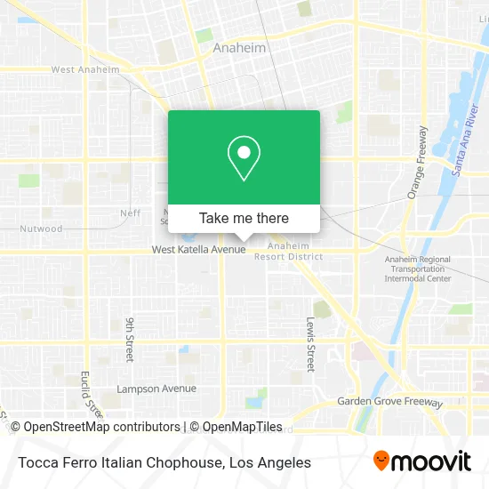 Tocca Ferro Italian Chophouse map
