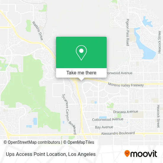 Ups Access Point Location map