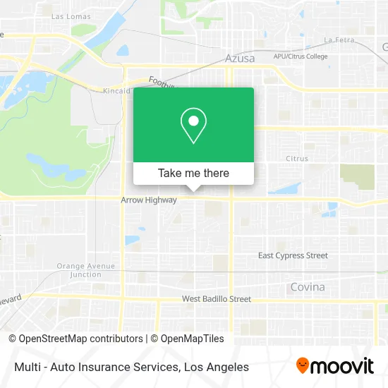 Multi - Auto Insurance Services map