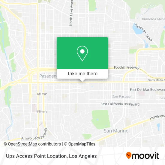 Ups Access Point Location map