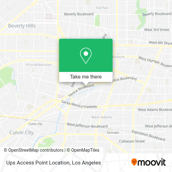 Ups Access Point Location map