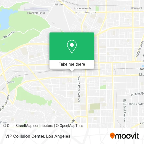 VIP Collision Center map