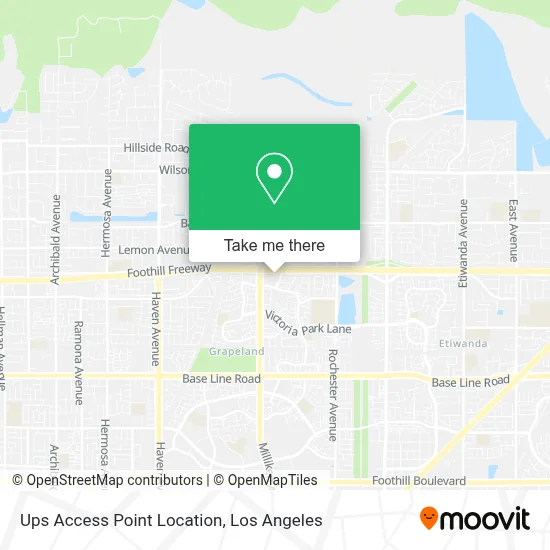 Ups Access Point Location map