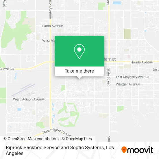 Riprock Backhoe Service and Septic Systems map