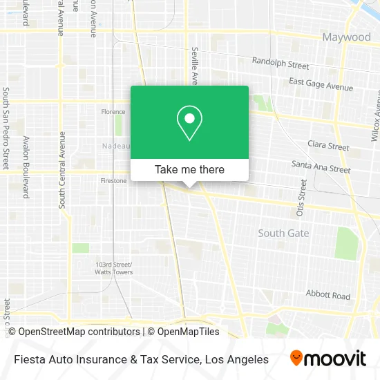 Fiesta Auto Insurance & Tax Service map