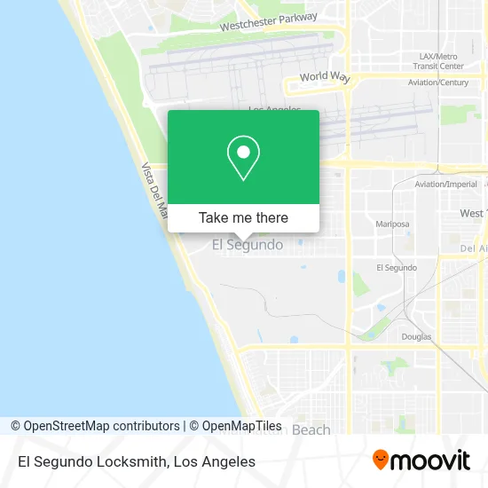 El Segundo Locksmith map