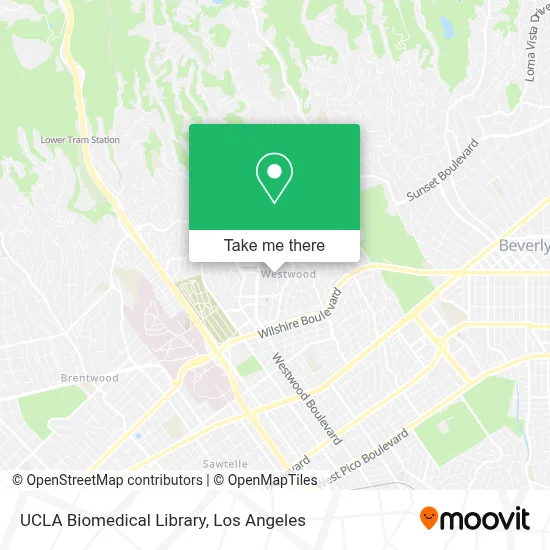 UCLA Biomedical Library map