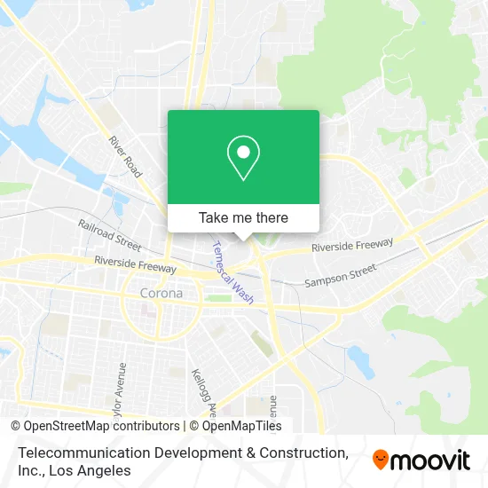 Telecommunication Development & Construction, Inc. map