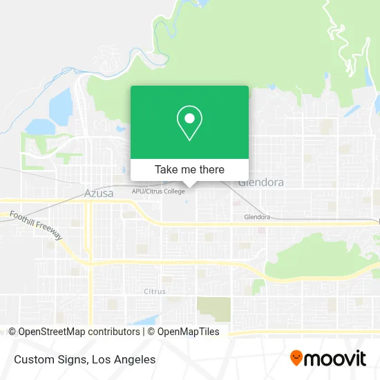 Custom Signs map