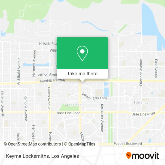 Keyme Locksmiths map