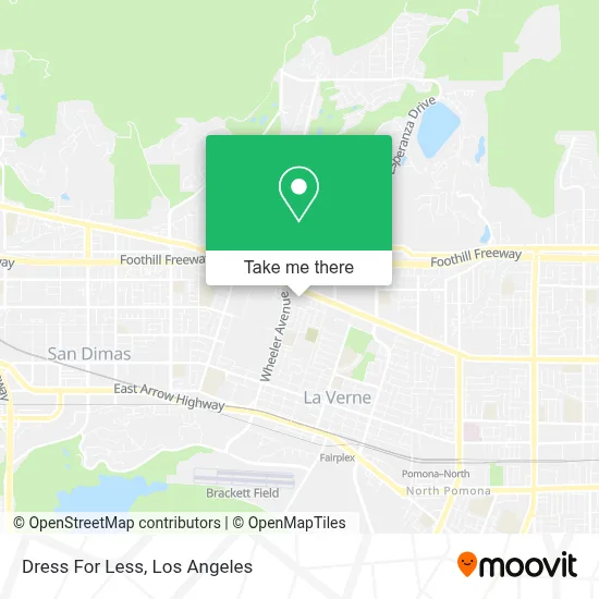 Dress For Less map