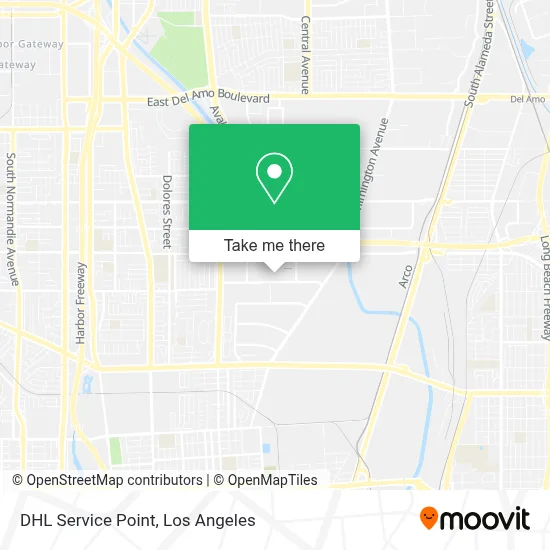 DHL Service Point map
