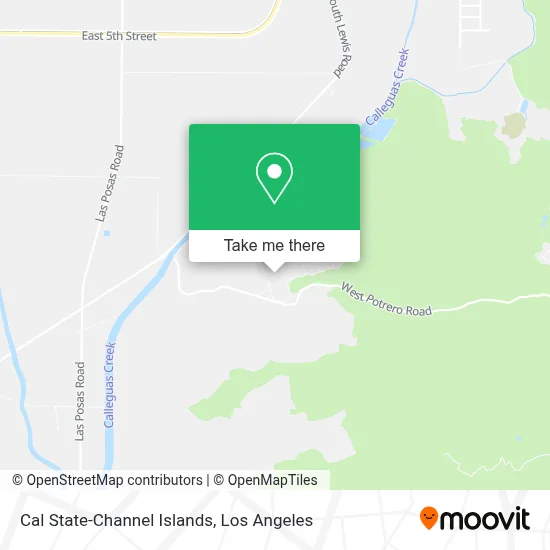 Cal State-Channel Islands map