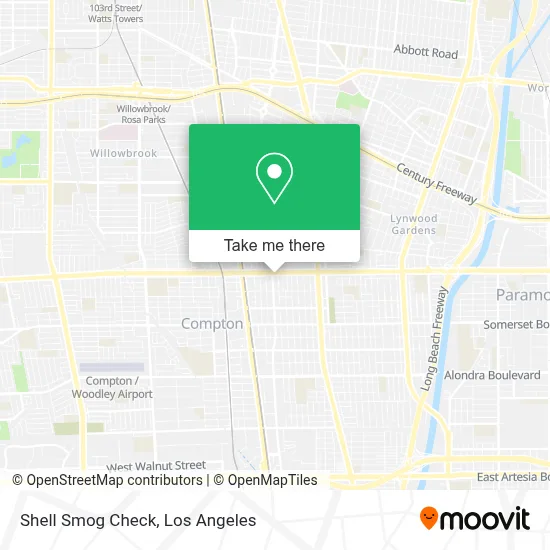 Shell Smog Check map