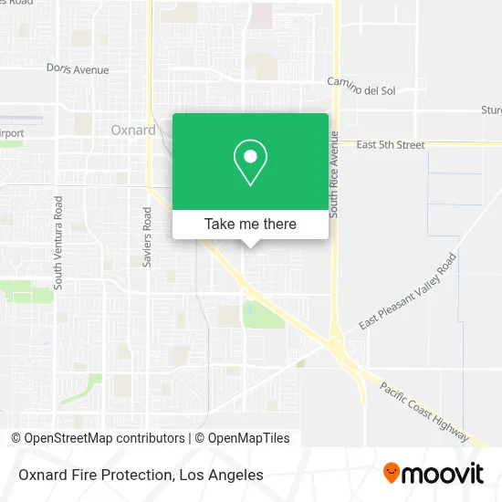 Oxnard Fire Protection map