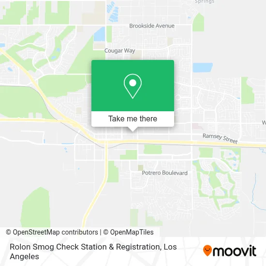 Rolon Smog Check Station & Registration map