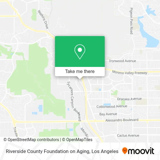 Riverside County Foundation on Aging map