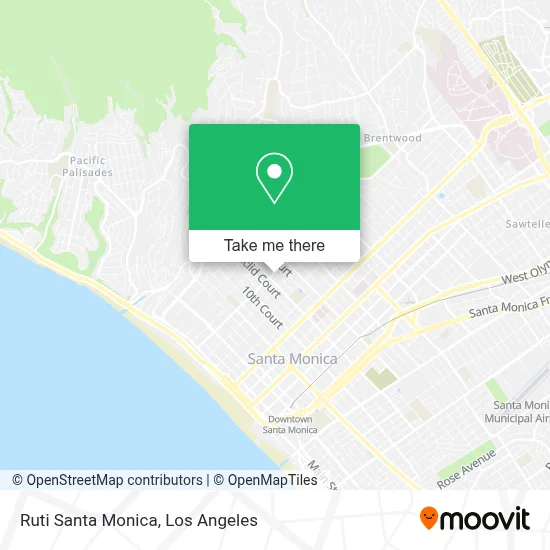 Ruti Santa Monica map