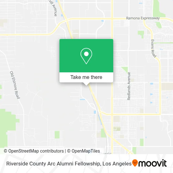 Riverside County Arc Alumni Fellowship map