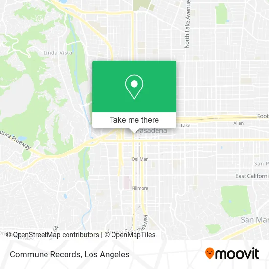 Commune Records map