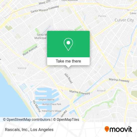 Rascals, Inc. map