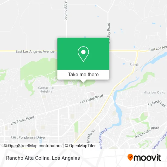Rancho Alta Colina map
