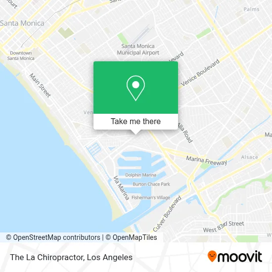 The La Chiropractor map