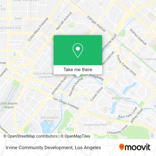 Irvine Community Development map