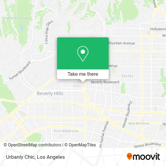 Urbanly Chic map