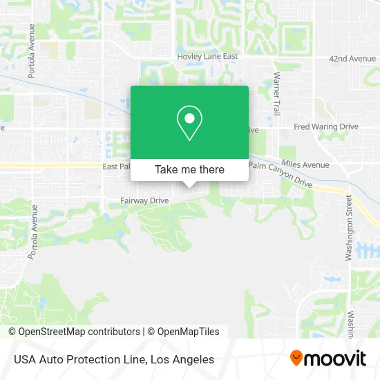 USA Auto Protection Line map