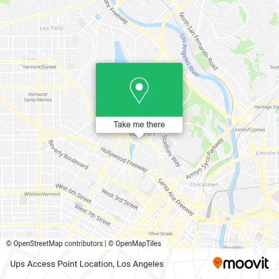 Ups Access Point Location map