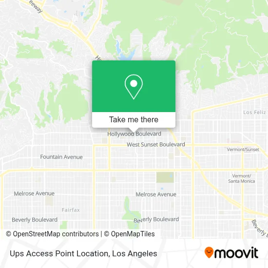 Ups Access Point Location map