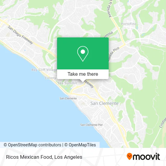 Ricos Mexican Food map