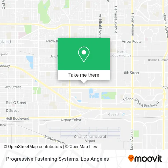 Progressive Fastening Systems map