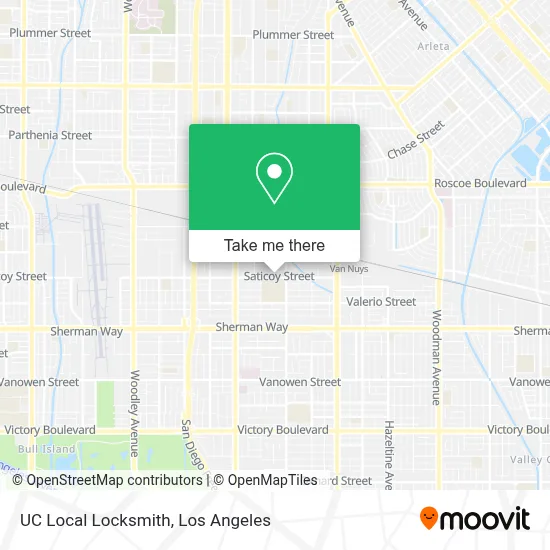 UC Local Locksmith map