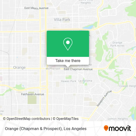 Orange (Chapman & Prospect) map