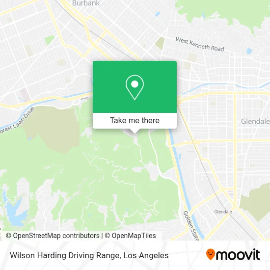 Wilson Harding Driving Range map