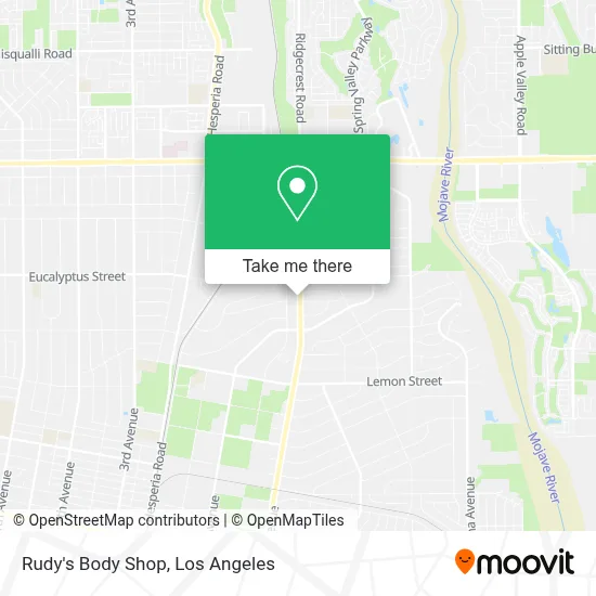 Rudy's Body Shop map