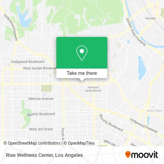 Rise Wellness Center map