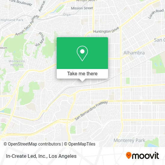 In-Create Led, Inc. map
