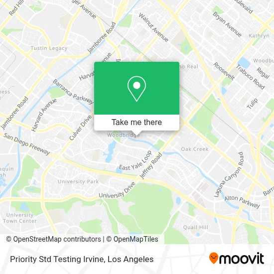 Priority Std Testing Irvine map